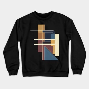 Modern abstract | Triangle rectangle strip | Yellow, blue, and red Crewneck Sweatshirt